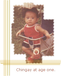  Chingay at age one. 